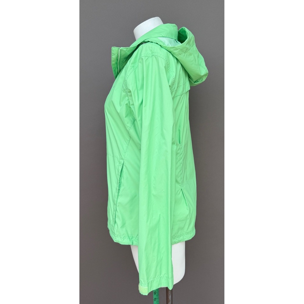Columbia Switchback III Rain Jacket Women Large Green Hooded Windbreaker Outdoor - Picture 6 of 16